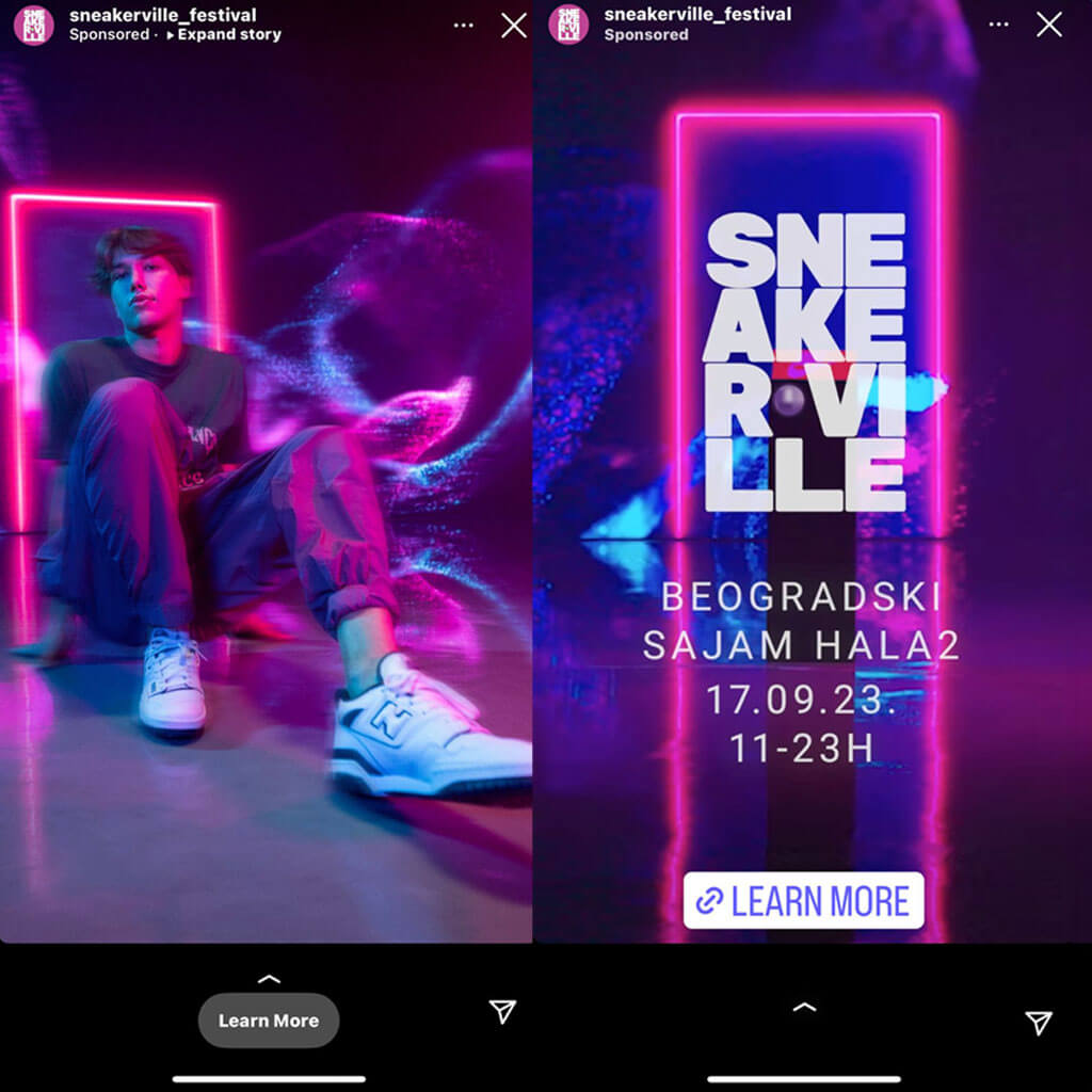 SneakerVille Digital Campaign on Facebook & Instagram